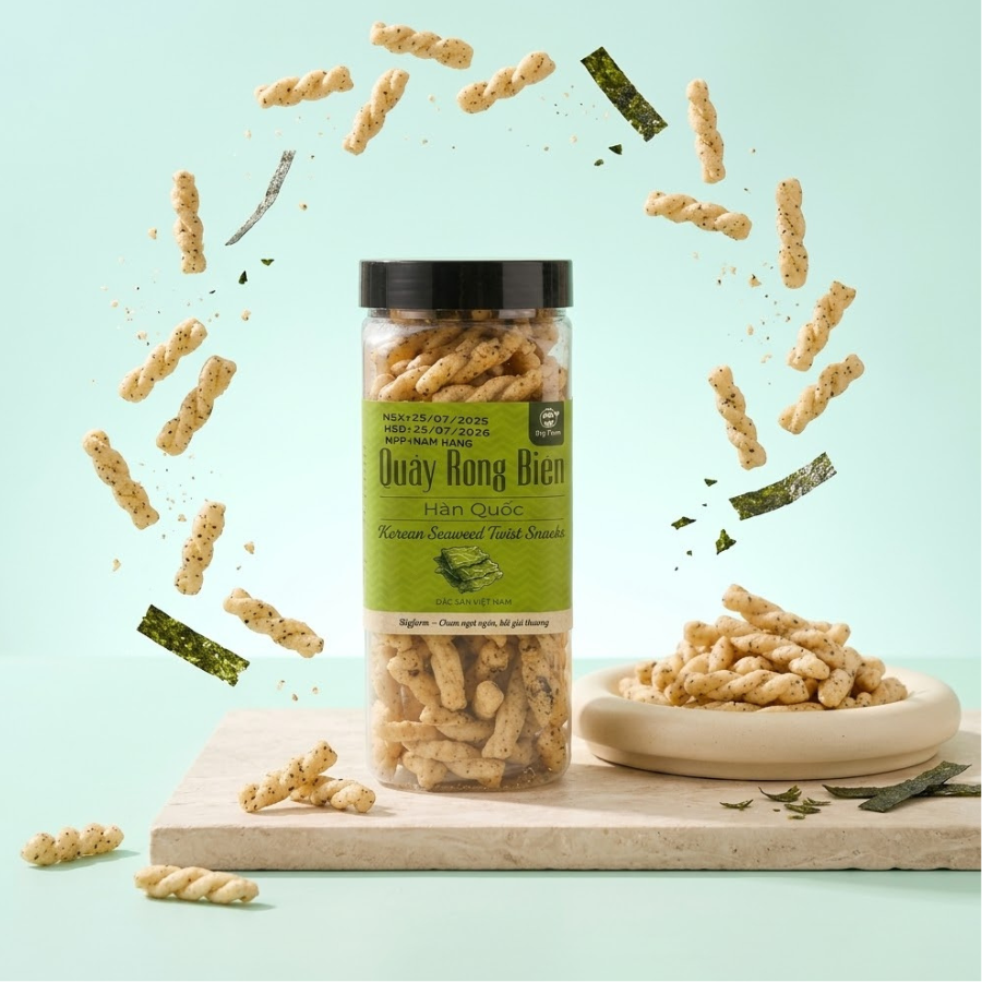 Quẩy Rong Biển Xoắn Hàn Quốc Bigfarm - Ảnh 2
